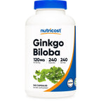 Nutricost Ginkgo Biloba 120mg, 240 Capsules, Extra Strength, Gluten Free | GMO-Free