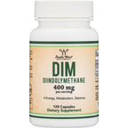 DIM Supplement 400mg, Estrogen Balance & Clear Skin, Women & Men, 120 Ct | Supports Estrogen Metabolism & Hormone Balance, Clear Skin, Everyday Energy, Third-Party Tested