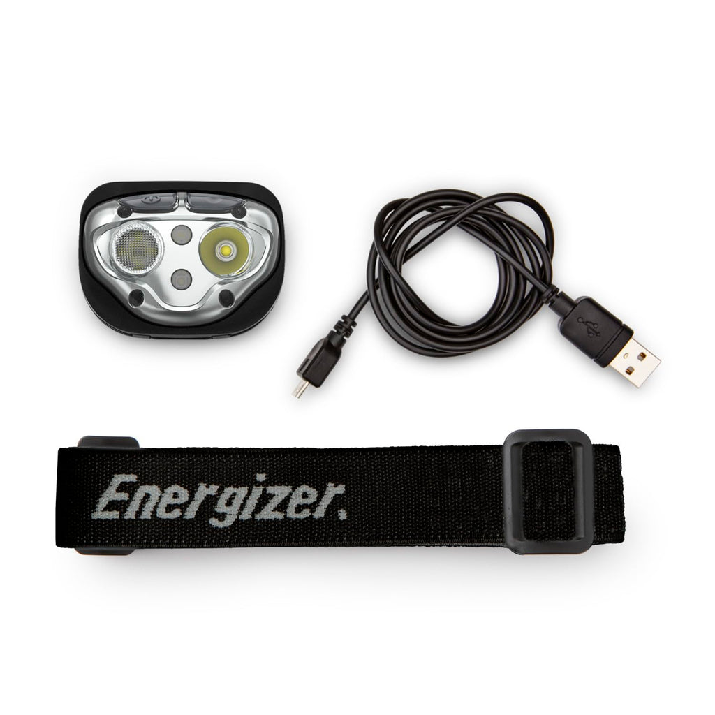 Buy now Energizer PRO-400 Headlamp Rechargeable, IPX4 Water Resistant Rechargeable Headlamp, Ultra Bright Multiple Light Modes Head Lamp, Camping, Running, Outdoors, Emergency Light, USB Included at indiglob india