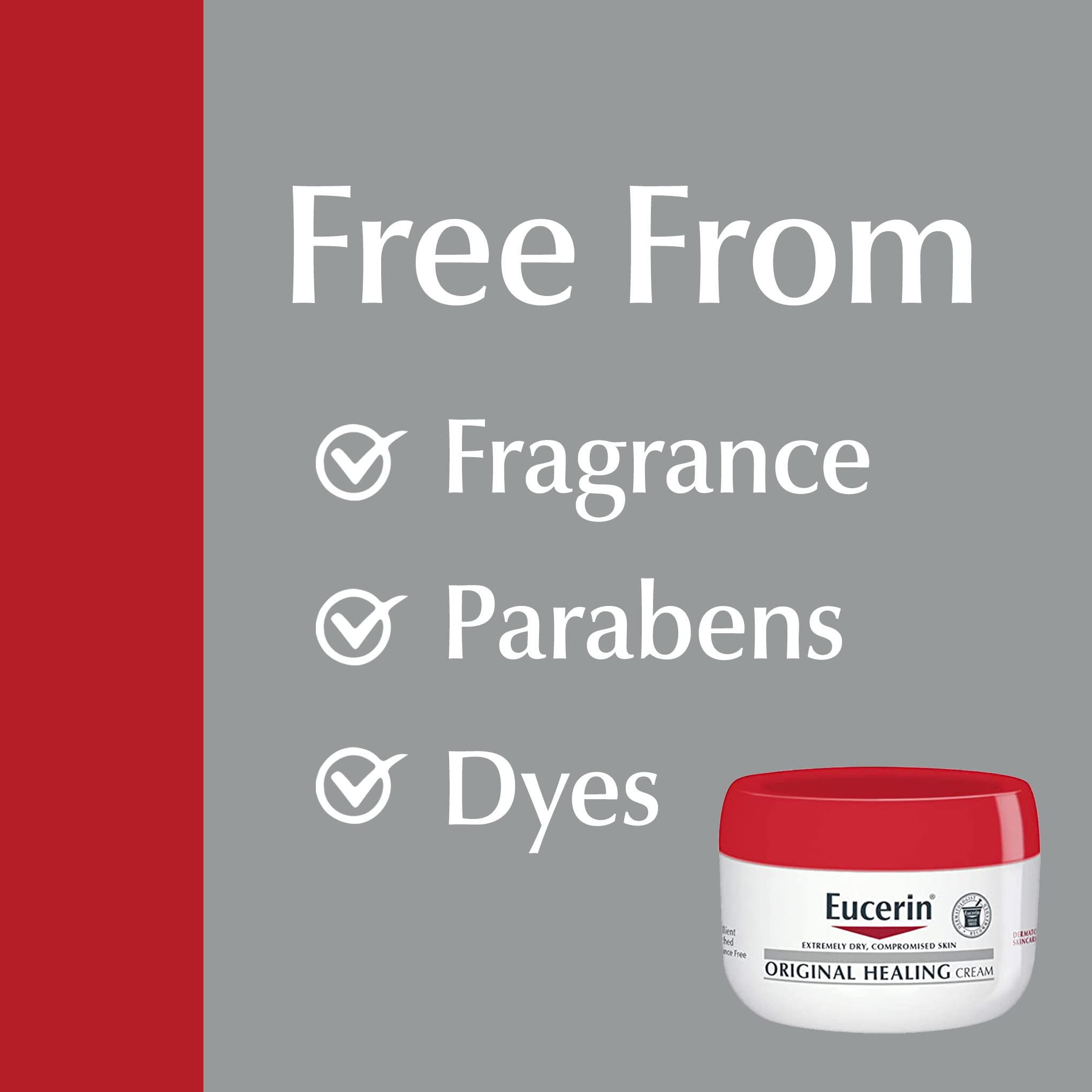 Eucerin Original Healing Cream, Emollient Enriched, 2 x 16 OZ | Unscented Body Cream for Extra Dry and Compromised Skin, Emollient Enriched Body Moisturizer, Long-Lasting Hydration