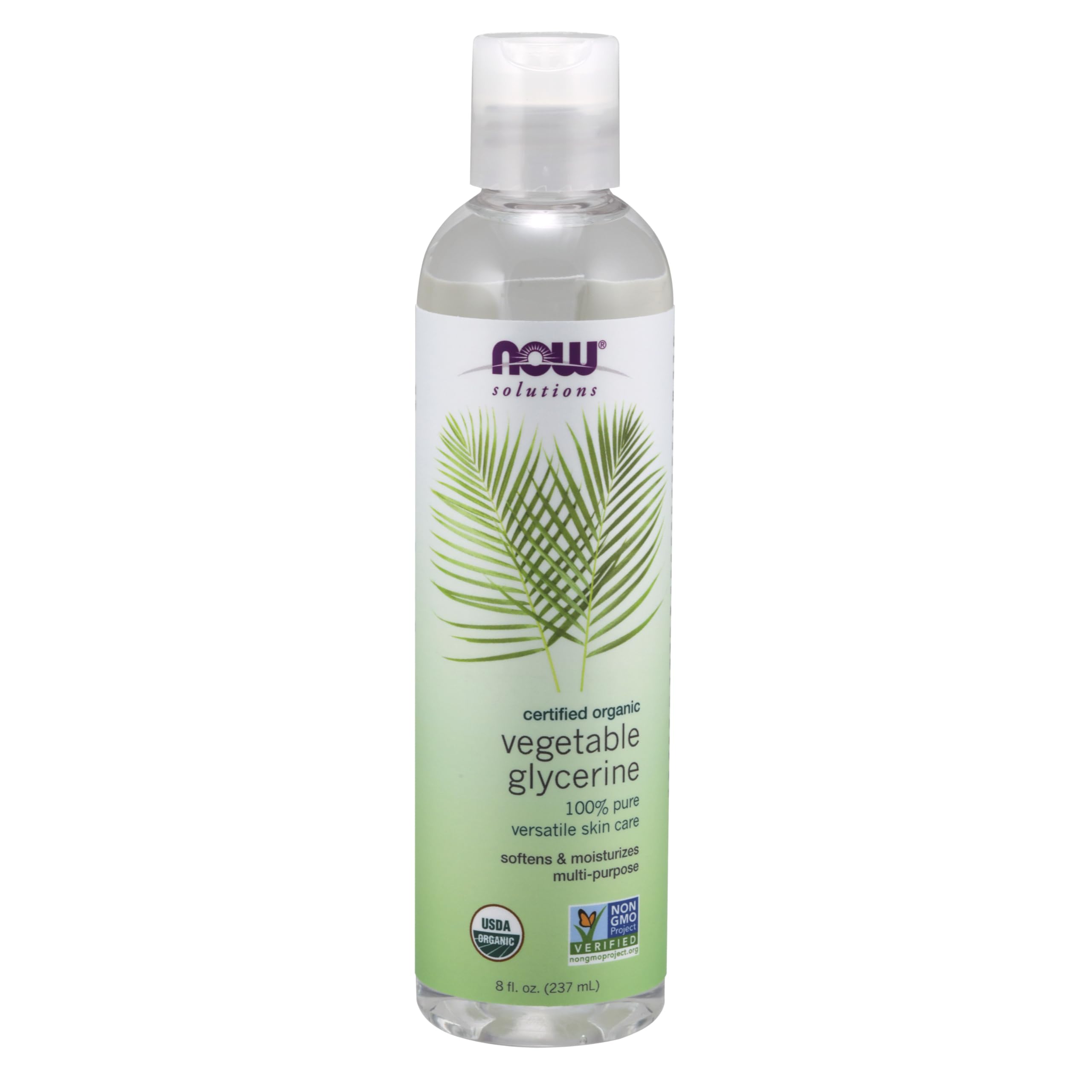 Buy now NOW Foods Solutions, Organic Vegetable Glycerin Oil, 100% Pure, Softening and Moisturizing Multi-Purpose Skin Care, 8-Ounce at indiglob india