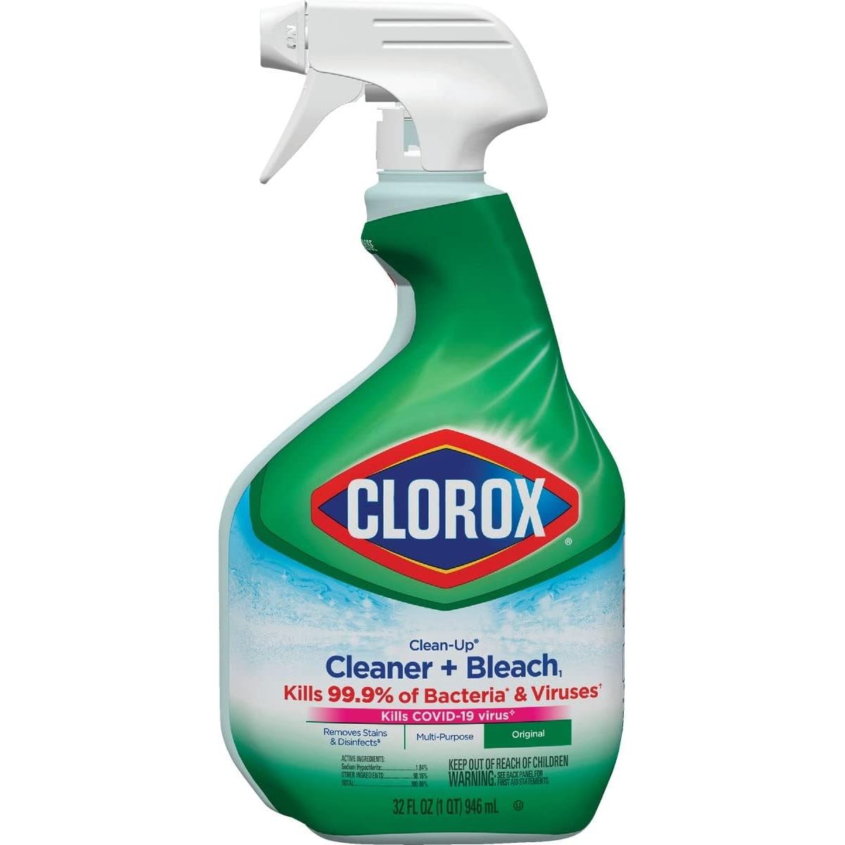 Buy now Clorox Clean-Up All Purpose Cleaner with Bleach - Original, 32 Ounce Spray Bottle (Pack of 3) 32 Fl Oz (Pack of 1) Original at indiglob india
