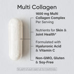 Sports Research® Multi Collagen Peptides w/Hyaluronic Acid, 90 Count