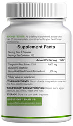 Tongkat Ali Extract 300:1 with Horny Goat Weed 1,100mg – Indonesian Longjack Eurycoma Longifolia Root – Extra Strength Herbal Supplement for Energy