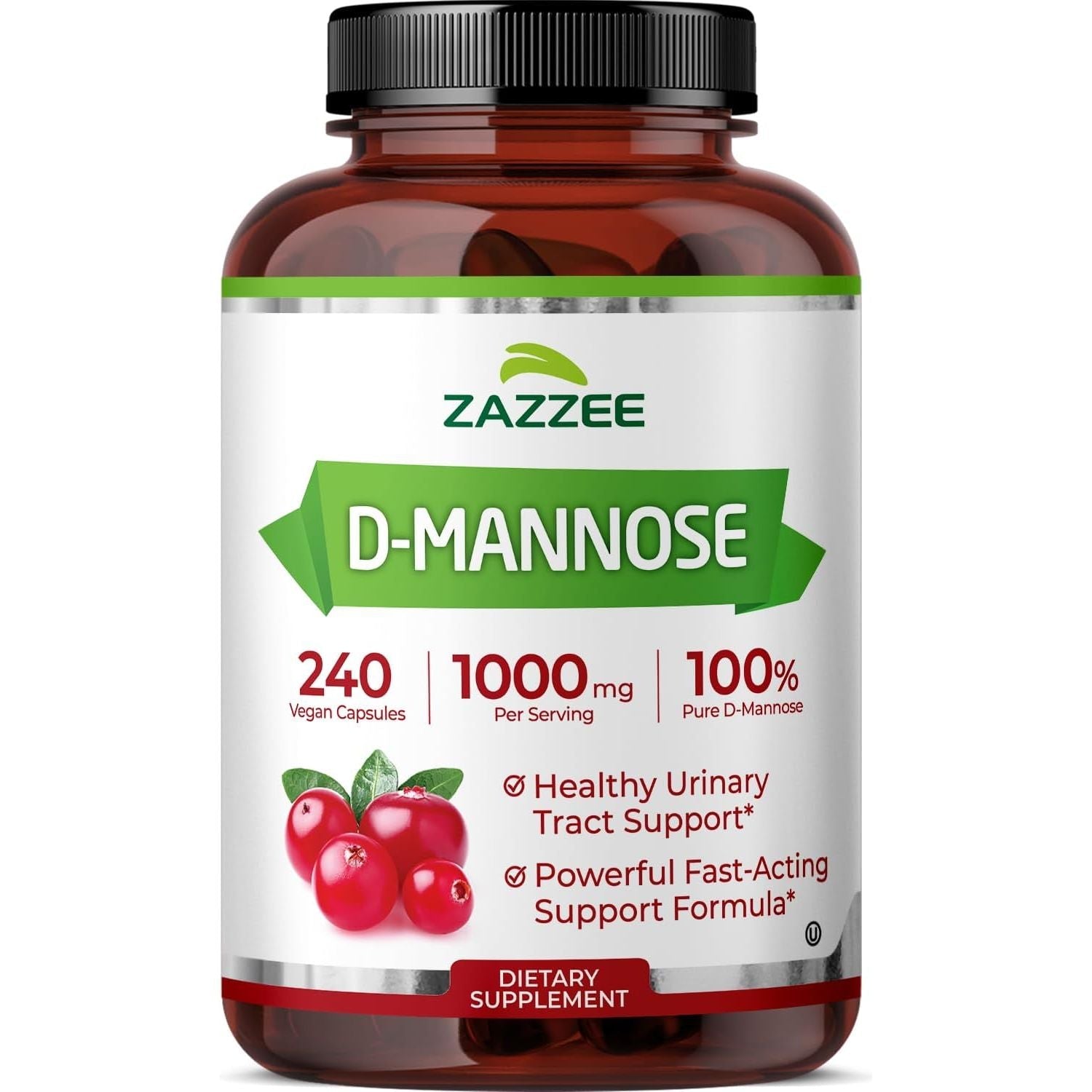 Buy now Zazzee D-Mannose, 1000 mg per Serving, 180 Vegan Capsules, 3 Month Supply, Potent & Fast-Acting, Certified Kosher, 100% Pure, All-Natural Urinary Tract Health Support, 100% Vegetarian, Non-GMO 240 Count (Pack of 1) at indiglob india