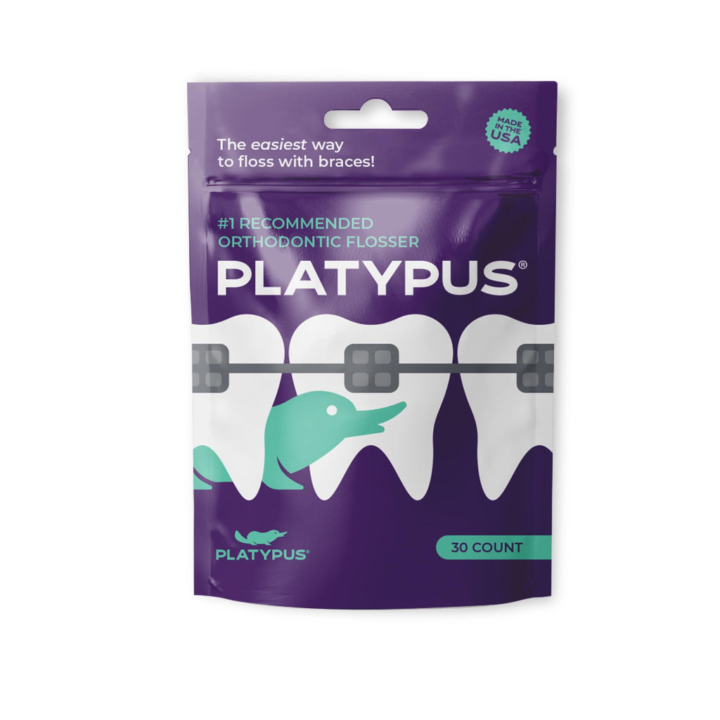 Platypus Orthodontic Flossers for Braces, 30 Count (Pack of 1)