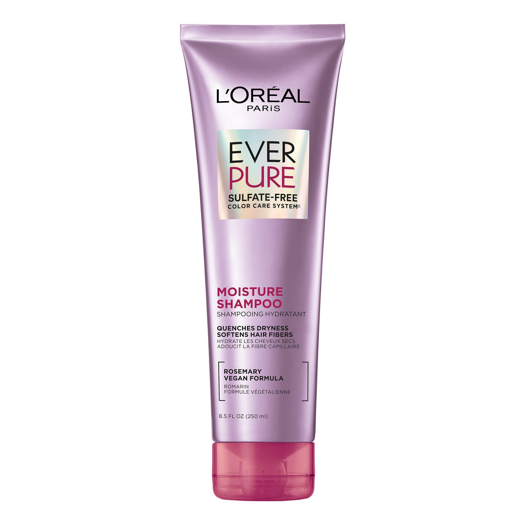 Buy now L’Oréal Paris Moisture Sulfate Free Shampoo, Hair Care for Color-Treated Hair with Rosemary Botanicals, EverPure, 8.5 Fl Oz 8.5 Fl Oz (Pack of 6) Shampoo at indiglob india