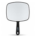 ForPro Professional Collection Extra Large Hand Mirror with Handle, 9" W x 12" L, Multi-Purpose Handheld Mirror with Distortion-Free Reflection, Black (Pack of 2)