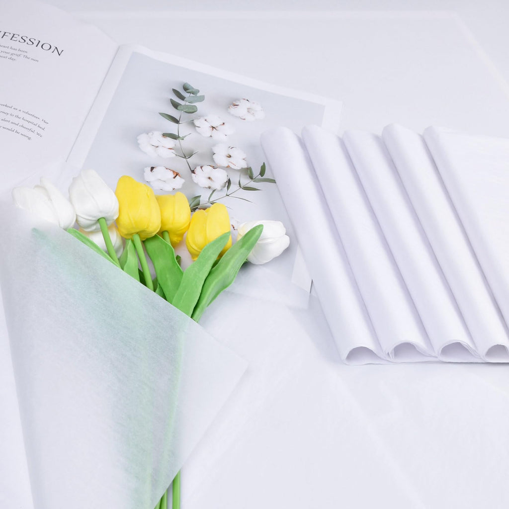 130 Sheets 20"x14" White Tissue Paper for Gift Bags Christmas Weddings Birthday Arts Craft Party Decoration