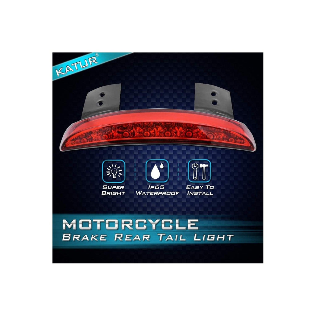 Buy now KATUR Motorcycle 8 LED Stop Chopped Fender Edge Running Brake Rear Tail Light Compatible with Harley Sportster XL 883N 1200N XL1200V XL1200X Red Light at indiglob india
