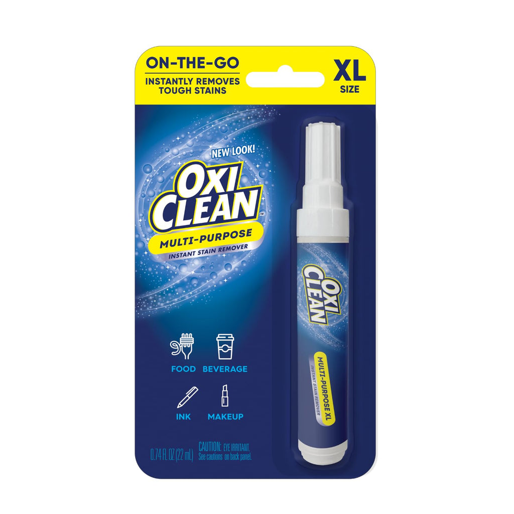 OxiClean On The Go Stain Remover Pen, 0.74 Fl Oz – Instant Travel Stain Cleaner for Clothes, Food, Wine, Coffee, Makeup, Portable & Easy Use