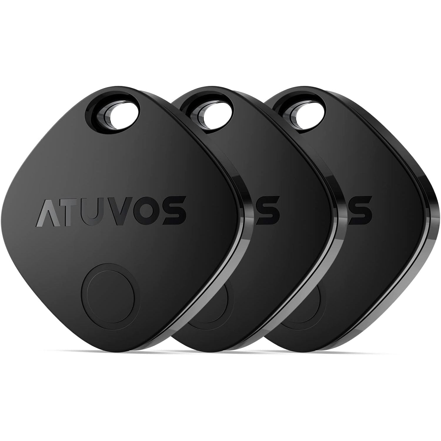 Buy now ATUVOS Air Tracker Tags-2 Pack, Bluetooth Luggage Tracker Works with Apple Find My APP (iOS Only, Not for Android), Keys Finder and Item Locator for Luggage, Backpack, Suitcases, Replaceable Battery 3 PACK Black at indiglob india