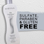 BioSilk Silk Therapy Original, Reconstructing Leave-In Hair Treatment, Adds Shine, Smooths & Prevents Split Ends, Sulfate-Free, Paraben-Free, Cruelty-Free, 12 Oz