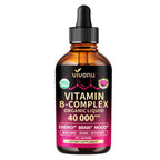 Vitamin B Complex, Vitamin B12 Liquid Drops, B1, B2, B6, B3, B5, Biotin