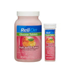 ReliOn Glucose, 50 Tablets with On-The-Go Tube, 10 Tablets. (Fruit Punch)