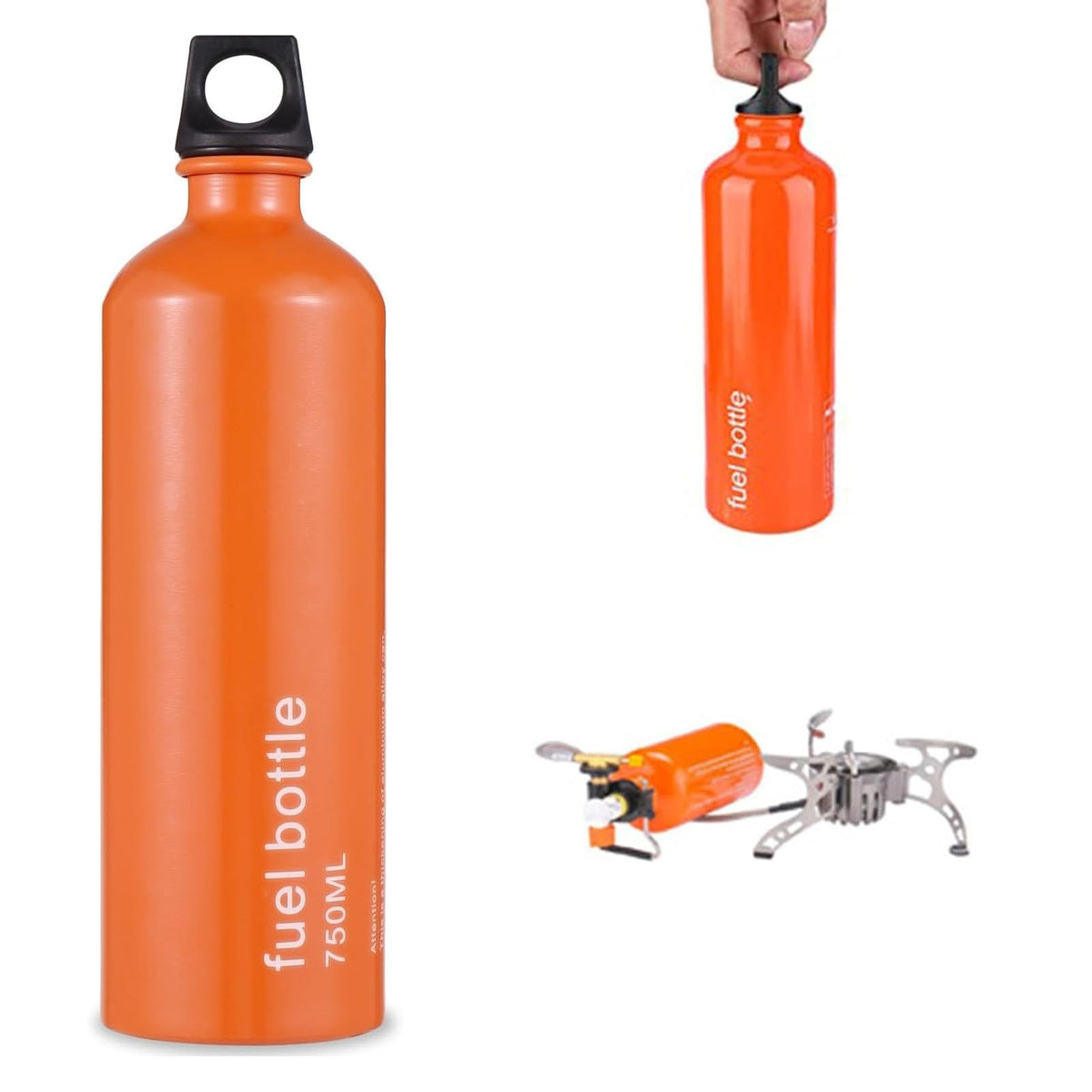 Aluminum Fuel Bottle 750ml/25 oz Camping Fuel Container