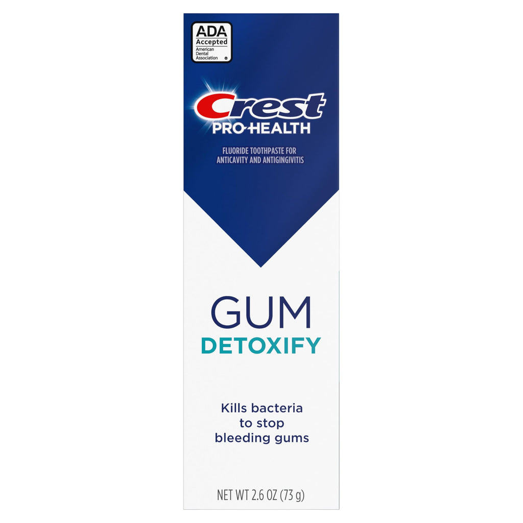 Crest Pro-Health Gum Detoxify Toothpaste 2.6 oz- Anticavity, Antibacterial Fluoride Toothpaste, Clinically Proven Gum, Sensitive, and Enamel Protection, Plaque Control