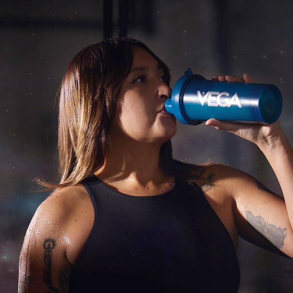 Buy now Vega Sport Vegan Protein Powder + Recovery - 30g Plant Based Protein per Serving, Chocolate, 45 Servings, 5g BCAAs, Probiotics, NSF Certified, For Shakes & Smoothies, 4.4lbs (Packaging May Vary) at indiglob india