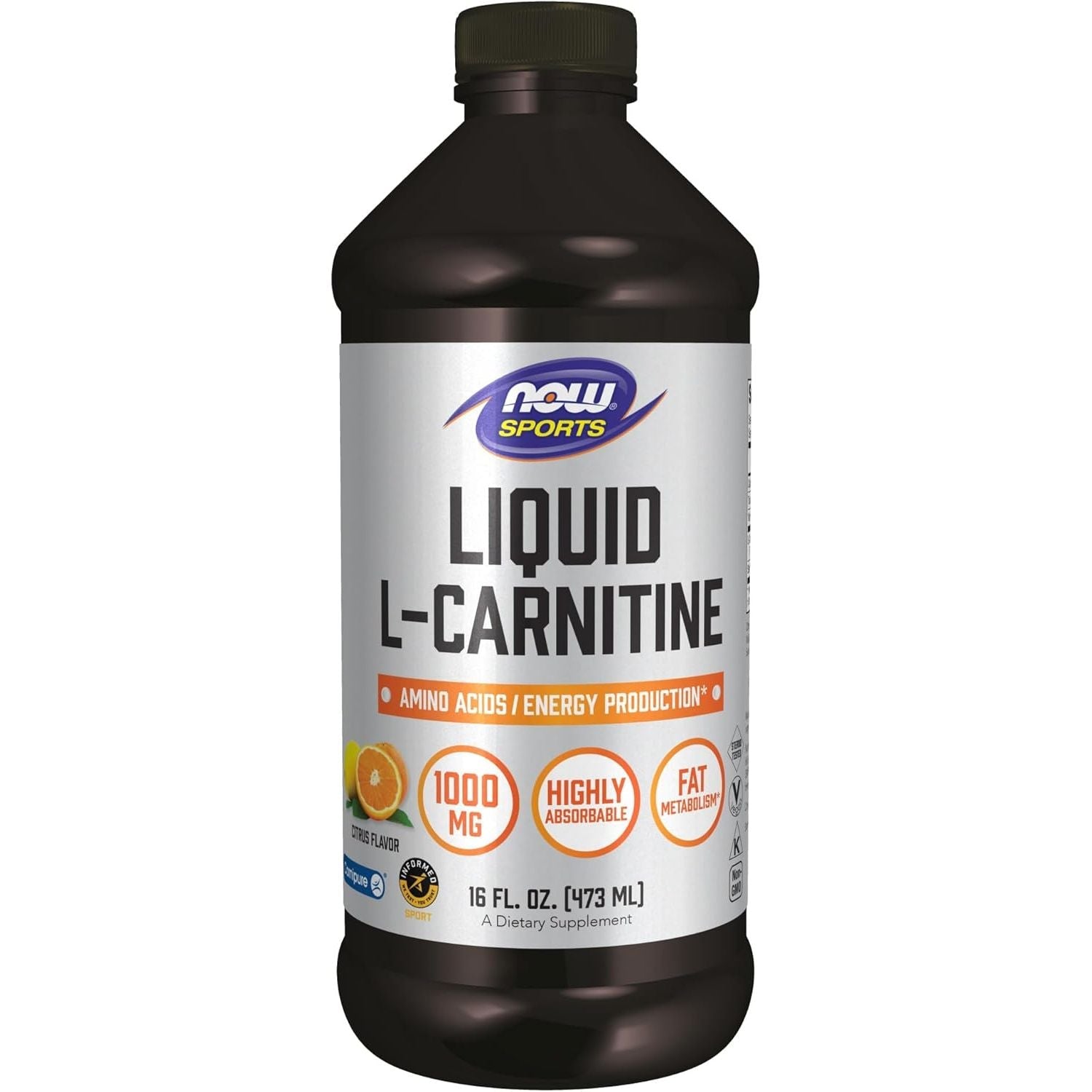 Buy now NOW Foods Sports Nutrition, L-Carnitine Liquid 1000 mg, Highly Absorbable, Citrus, 16-Ounce 16 Fl Oz (Pack of 1) at indiglob india