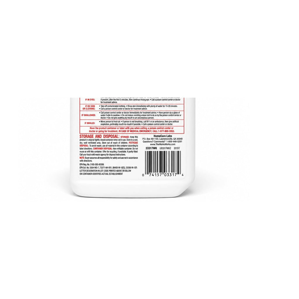 The Works Toilet Bowl Cleaner (2) bottles 24oz each