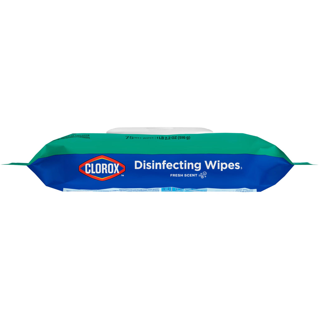 Buy now Clorox Disinfecting Wipes, Bleach Free Cleaning, Crisp Lemon, 75 Count (Pack May Vary) at indiglob india