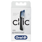 Buy now Oral-B Clic Toothbrush Replacement Brush Heads, Black, 2 Count at indiglob india
