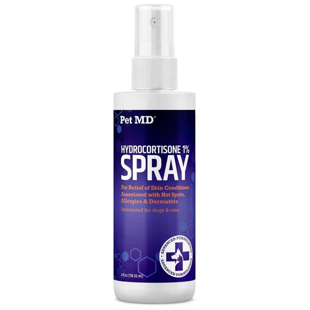 Pet MD Hydrocortisone Spray for Dogs, Cats, Horses - 4 oz