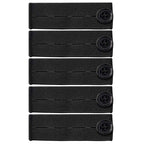 BlingKingdom 5 PCS Adjustable Elastic Button Extenders for Women, Men Pants