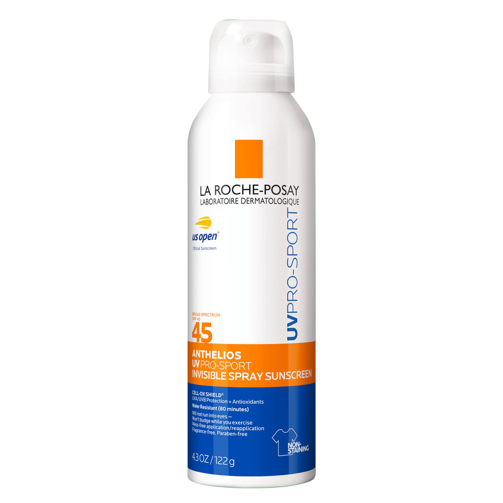 La Roche-Posay Anthelios UV Pro-Sport Sunscreen for Face & Body, Water & Sweat Resistant, Invisible Broad Spectrum Sunscreen, Lightweight & Breathable Skin Sun Protection