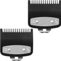 2 Pack Replacement for Wahl Clipper Guards Set Compatible with wahl 1/2 clipper guards,Metal Guide Comb Attachment 1/16" (1.5 mm), for Barbers and Stylists,Black ﻿