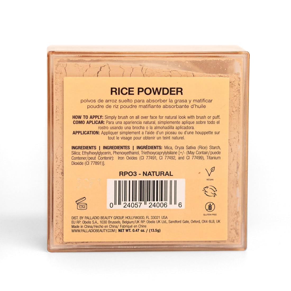 Buy now Palladio Rice Powder, Natural, Loose Setting Powder, Absorbs Oil, Leaves Face Looking and Feeling Smooth, Helps Makeup Last Longer For a Flawless, Fresh Look at indiglob india