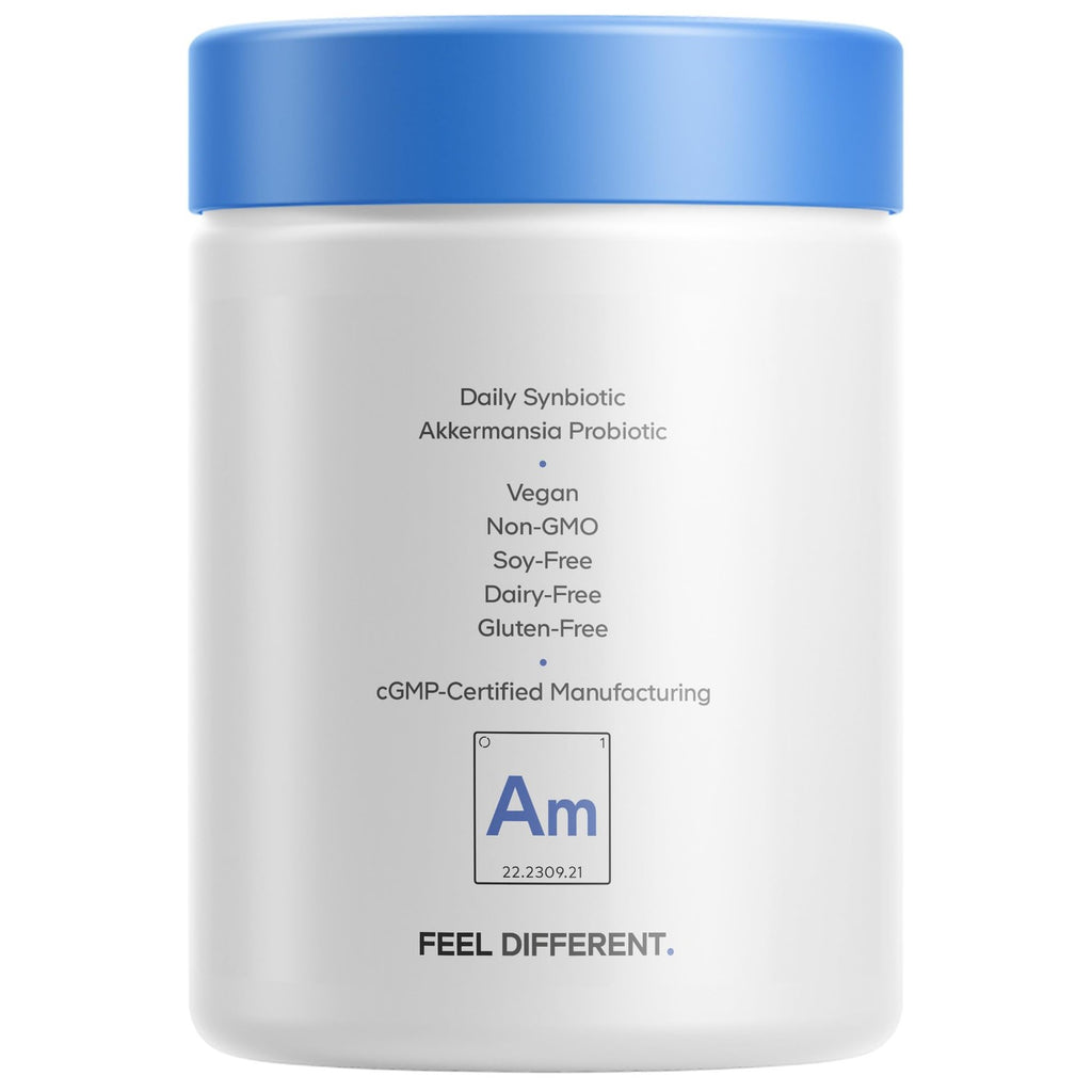 Codeage Akkermansia Muciniphila, 100M AFU, Chicory Inulin, 90 Capsules | Akkermansia muciniphila 100 million AFU with chicory inulin prebiotic. Three-month supply, 90 shelf-stable capsules.