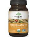 ORGANIC INDIA Ashwagandha Capsules - Organic Ashwagandha Supplement - Vegan Ashwagandha Root, Gluten-Free, Kosher, Non-GMO, Supports Stress Relief, Energy, and Sleep - 90 Capsules