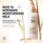 ANUA Rice 70 Intensive Moisturizing Milk, 5.07 fl.oz | Hydrating Face Lotion, Niacinamide, Ceramides, All Skin Types, Sensitive, Skin Moisture Barrier, Lightweight Nourishing