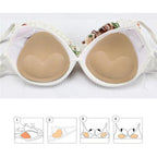Buy now SERMICLE Self-Adhesive Bra Pads inserts, Removeable Silicone Triangle Push Up Pads at indiglob india