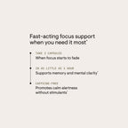 THORNE Clear Focus, Caffeine-Free Nootropic Supplement, 60 Capsules