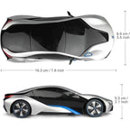 Buy now RASTAR BMW i8 RC Car BMW i8 1/24 Remote Control Car, BMW Toy Car - Silver at indiglob india