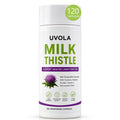 Milk Thistle Liver Support Supplement with 80% Silymarin, Inositol, Turmeric, Clove, Vitamin C and L-Methionine, Digestive and Antioxidant Support, 120 Capsules (1)