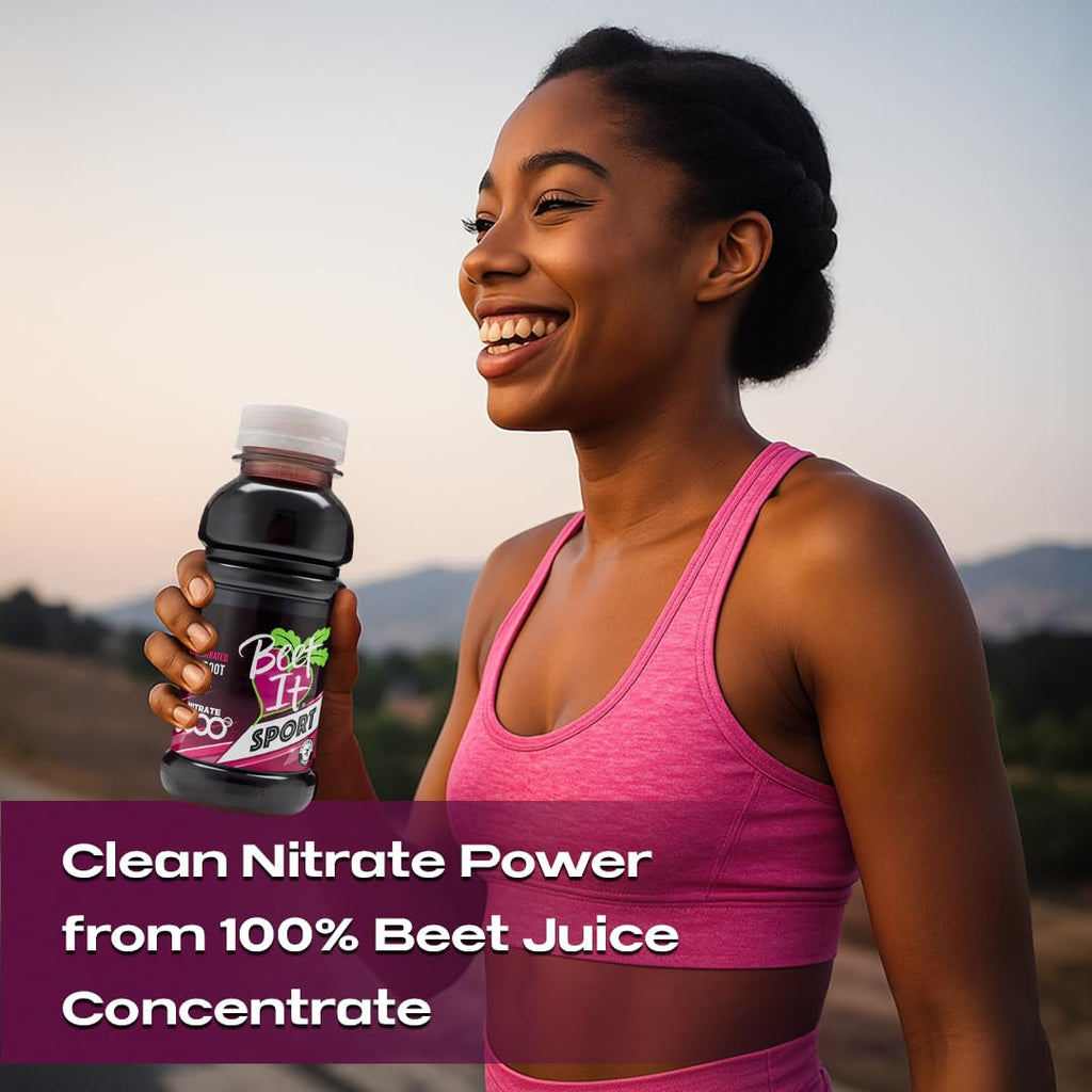Beet IT Beetroot Juice Sport Nitrate 3000mg - Super Concentrated Beet Juice Liquid Dietary Supplement No Added Sugar, Artificial Colors, Preservatives, BPA-Free, Gluten-Free, 8.5oz (7 Servings)