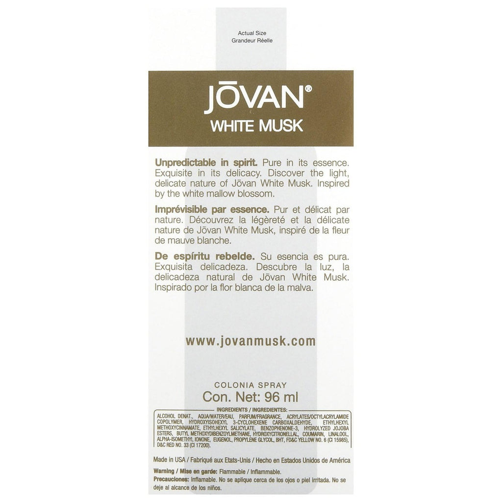 Jovan White Musk By Jovan For Women. Cologne Spray 3.25 Oz.