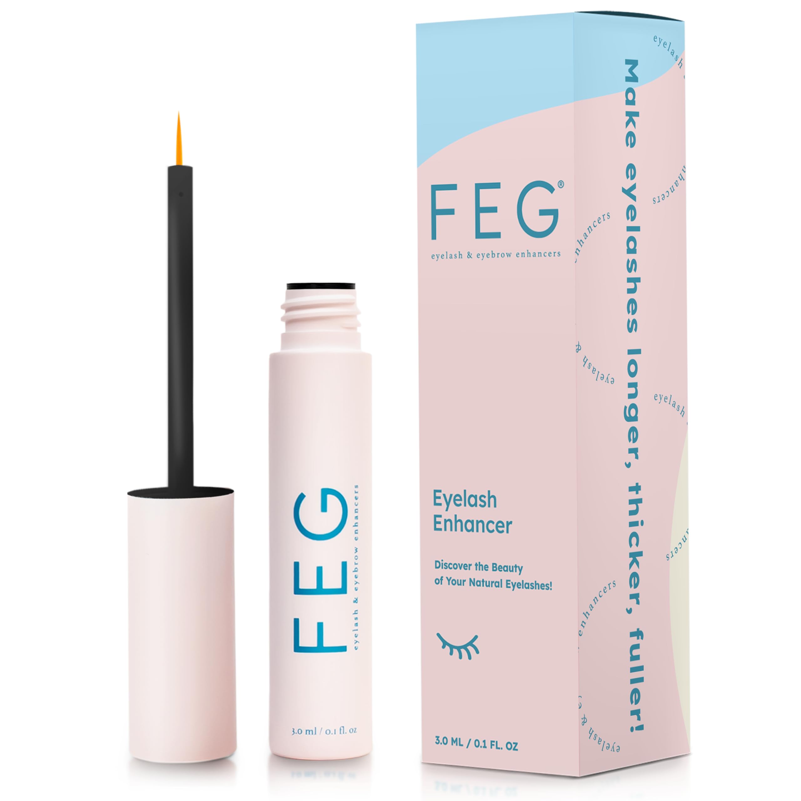Buy now FEG Eyelash Rapid Eye Lash Growth Serum | For Lash and Brow | Creates Longer & Darker Eyelashes | Eyelash Enhancing Serum to Help Lengthen, Thicken and Darken Your Eyelashes | Single Pack at indiglob india