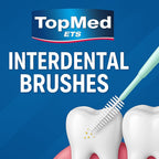 Buy now TOPMED ETS Oral Care Dental Brush Teeth Pick Plastic Teeth Floss Toothpick, Interdental Brush (300 Count 1 Box) at indiglob india