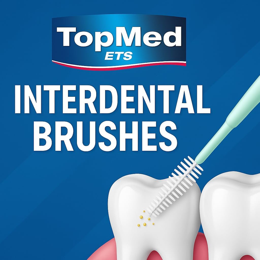 Buy now TOPMED ETS Oral Care Dental Brush Teeth Pick Plastic Teeth Floss Toothpick, Interdental Brush (300 Count 1 Box) at indiglob india
