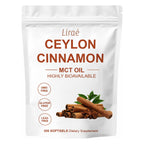 LIRAE Ceylon Cinnamon SoftGels with MCT Oil, Highly Bioavailable Herbal Extract, Non-GMO, Gluten Free - 300 Softgels (1)