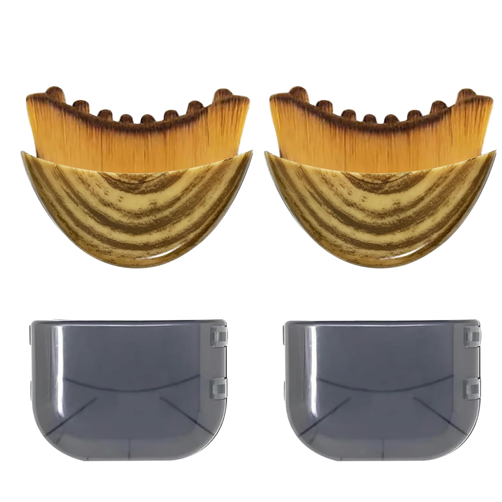 Lymphatic Contour Face Brush, Lymphatic Drainage Massager for Face, Ergonomically Designed to Fit The Skin Precisely (2PCS)