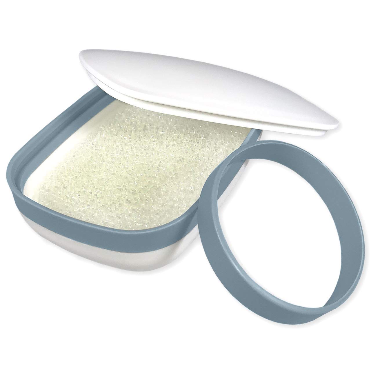 Buy now 2Pack Travel Soap Holders, Soap Bar Box Dish Container Case, with Sponge Saver& Band, for Gym, Travel (Blue & Green) at indiglob india