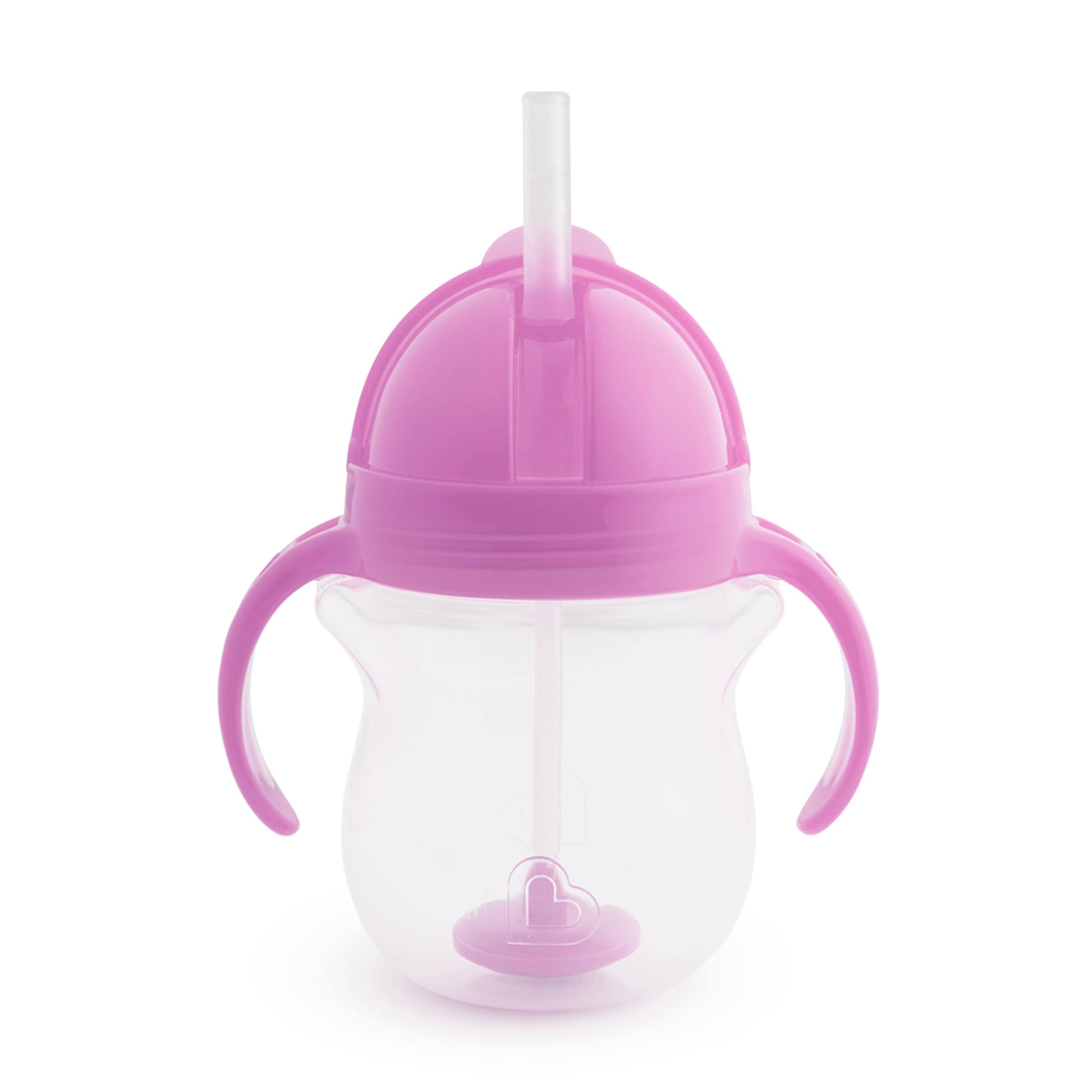 Buy now Munchkin Any Angle Sippy Cup for Toddlers, Spill Proof Weighted Straw Cup with Transition Handles for Babies 6 Months and Up, 7 Ounce, Blue Purple 1 Count at indiglob india