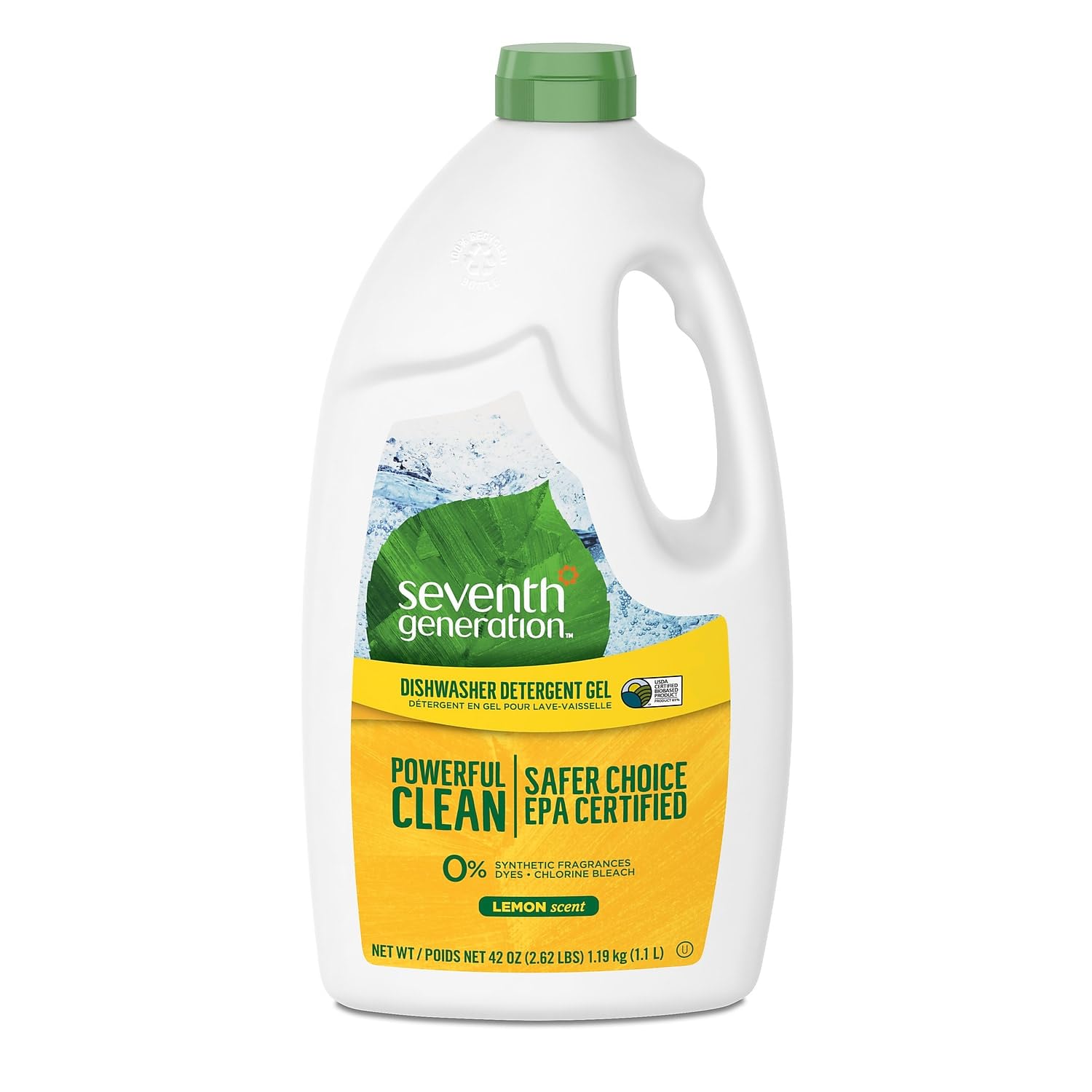 Buy now Seventh Generation Natural Automatic Dishwasher Gel, Lemon, 42 Oz Bottle at indiglob india