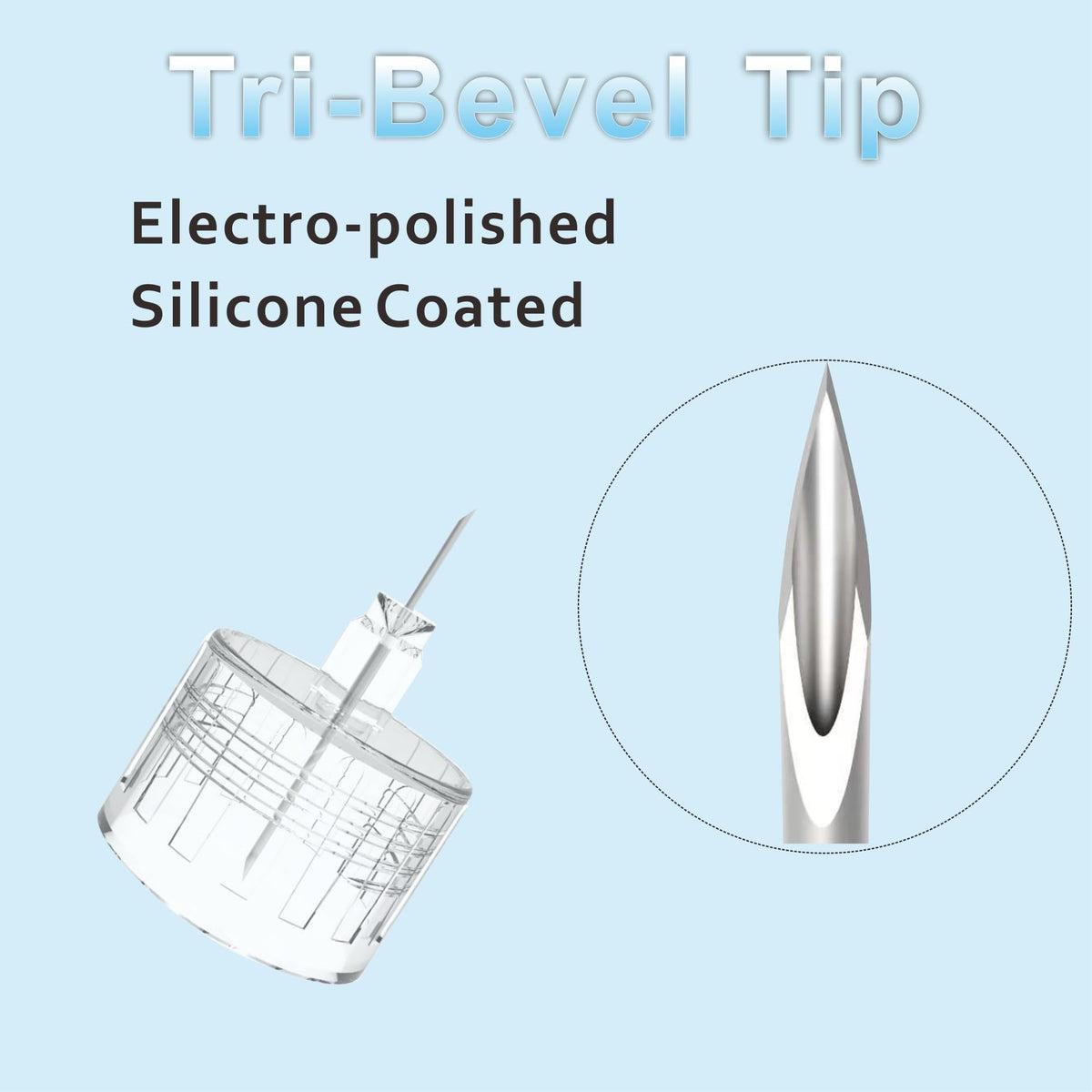 Pen Tips 32G x 4mm (5/32"), 100 Count, Comfortable Optimal Flow