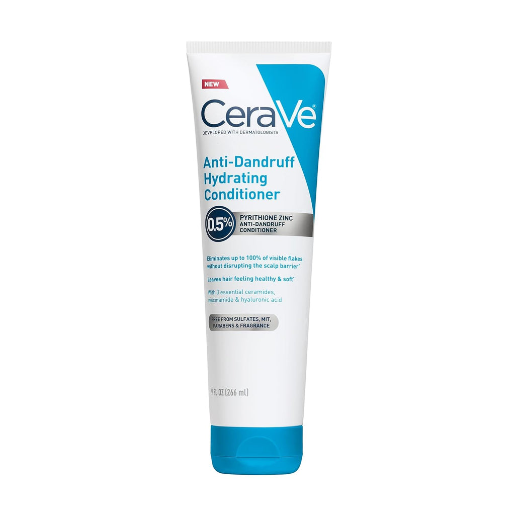 Buy now CeraVe Hydrating Anti Dandruff Conditioner, 0.5% Pyrithione Zinc Dandruff Treatment With Ceramides, Hyaluronic Acid & Niacinamide, Helps Eliminate Flakes & Reduce Itchy Scalp, Sulfate Free Conditioner | Hydrating at indiglob india